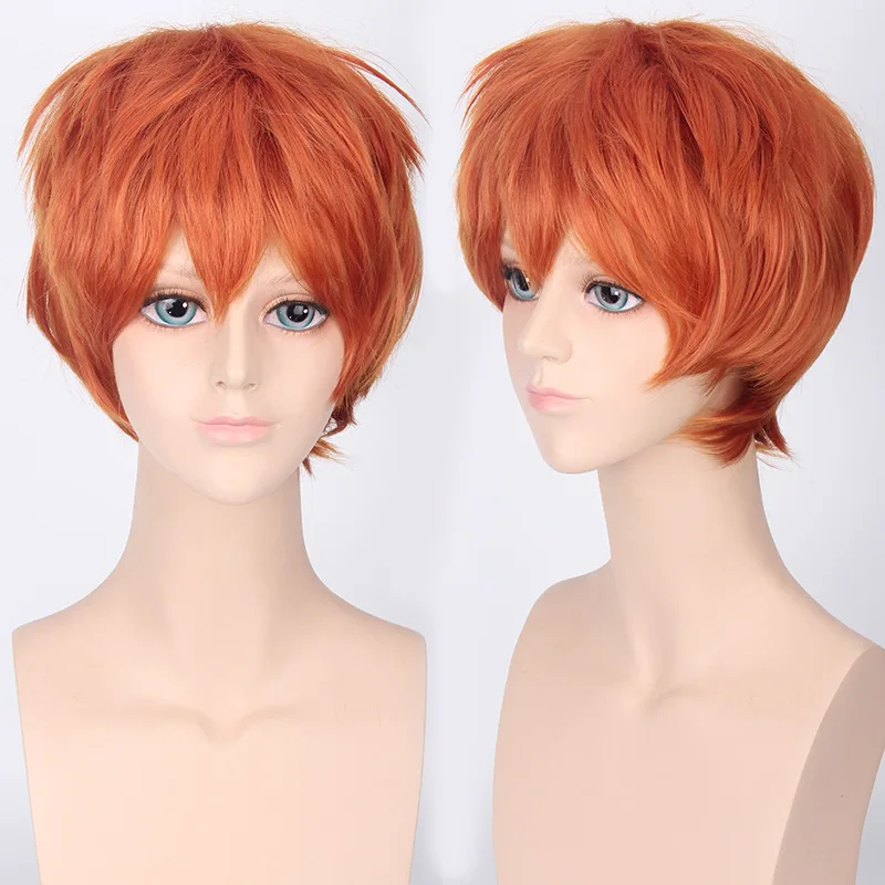 Coshome Naruto One Piece Fairy Tail Bleach Yato Cosplay Short Wig For Men Women Black Brown Yellow Red Blue Wigs (17) - 