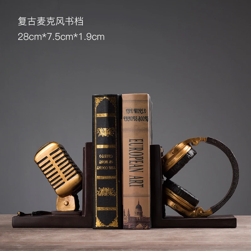 الأوروبية الحديثة الإبداعية الترفيه الشراب خزانة الديكور ريترو ميكروفون غلاف مقهى دراسة مكتب ديكور