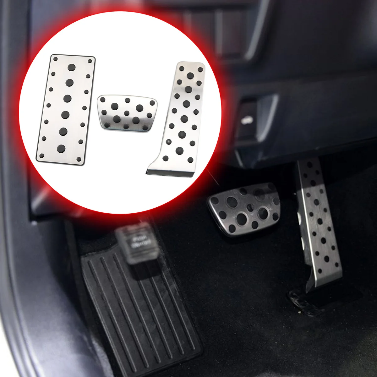

AT Accessories Fit For Lexus RX200T RX350 RX450H Foot Rest Fuel Gas Accelerator Brake Pedal Cover Anti skip Pad 2015-2017 2018