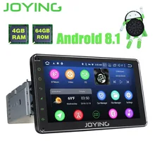 JOYING 4 GB + 64 GB 1din 7 ”Android 8.1 di GPS dell’automobile radio Con Telecamera Posteriore Libero stereo audio octa core HD unità di testa auto con carplay