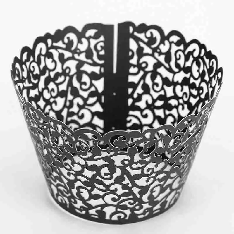 Популярные инструменты для выпечки DIY кружева высокого качества полые 10 шт./лот инструменты для выпечки чашки для торта Лазерная обертка для кекса