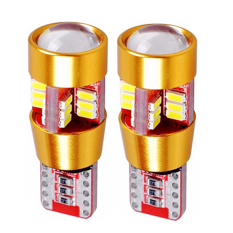 2 шт. новейшая T10 W5W 27 SMD 4014 светодиодная Автомобильная интерьерная лампа маркер 194