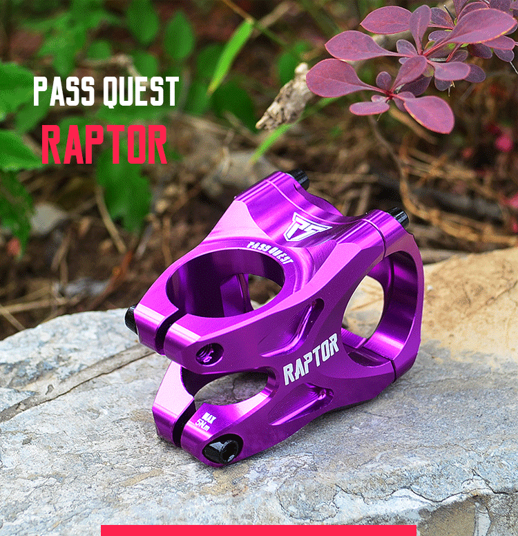 Pass Quest RAPTOR 31,8 мм 28,6 мм велосипедная вынос MTB DH ENDURO велосипедная вынос черный/фиолетовый/красный/зеленый/синий Тайвань OEM велосипедная труба