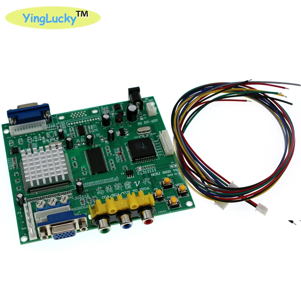 Yinglucky аркадные части аркадная игра RGB/CGA/EGA/YUV в двойной VGA HD видеоадаптер