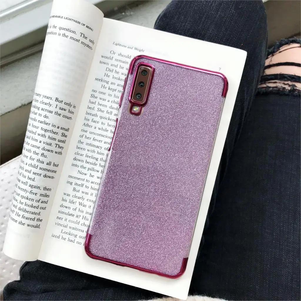 Case For Samsung A7 2018 J3 2017 J2 J5 J7 Pro A3 A5 A6 A8 J4 J6 S9 Note 9 S8 Plus S7 S6 Edge Cover Glitter TPU Phone Cases |