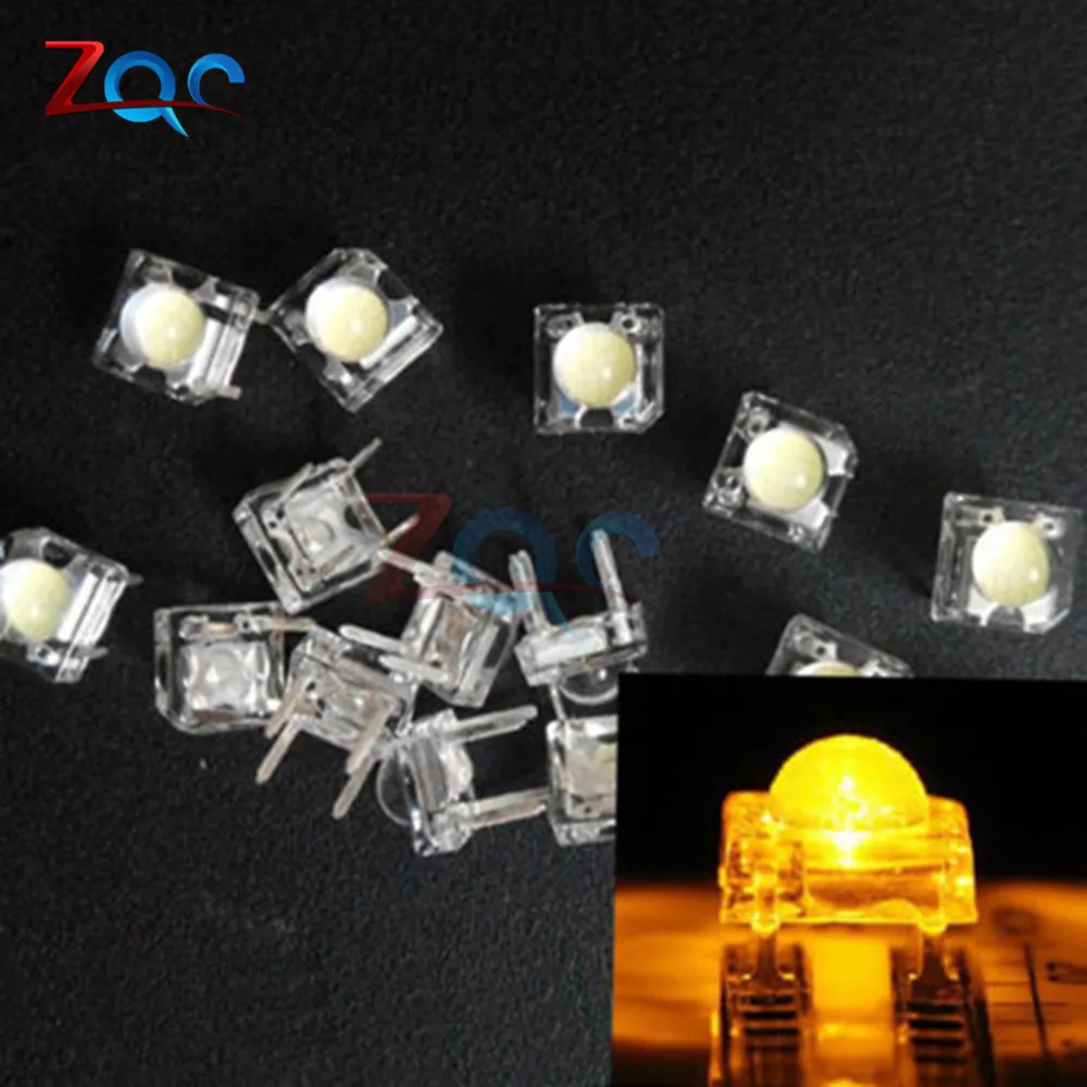 50 шт. 5 мм F5 Piranha светодиоды с 4 контактами светодиодные диоды яркость|bright|bright led |