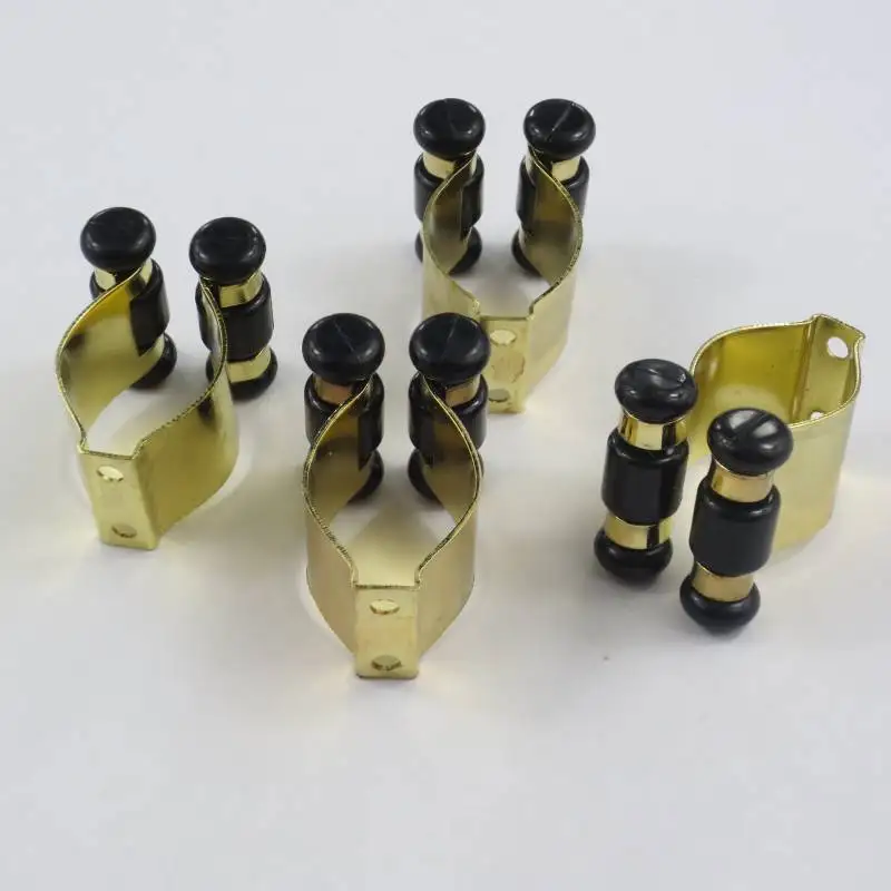 8 pcs Count Brass Finish Pool Cue Billiard Stick Rack Clip For