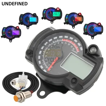 

UNDEFINED Motorcycle For KTM Speedometer Instruments Black 12V Odometer Speed Meter Indicator 6 Color Display
