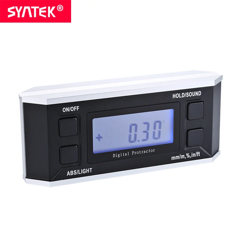 

Syntek digital protractor inclinometer Level box with magnet illuminate digital angle finder Bevel Box cube gauge