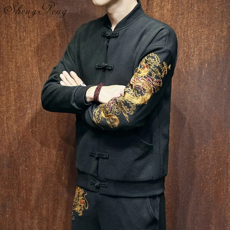 Traditional chinese clothing for men chinese clothing store dragon jacket oriental traditional CC214
