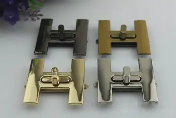 

6pcs/lot Luggage hardware accessories die casting twist lock mortise lock H shape lock
