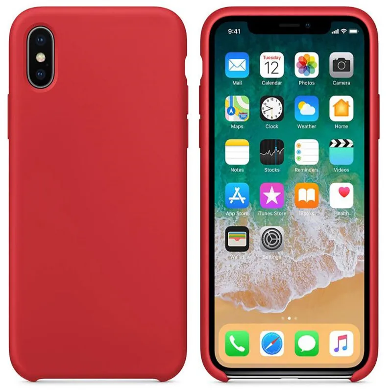 Оригинальный силиконовый матовый чехол Bescherming для iPhone XS Max XR 6 s 7 8 plus Gevallen Voor X S Xr |