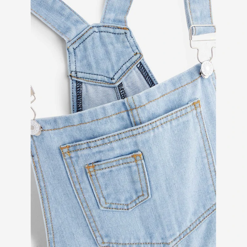 Zoki джинсовый женский комбинезон, летний, винтажный, с дырками, с кисточками, женские подтяжки, комбинезоны с карманами, Повседневный, однотонный, чистый хлопок, Комбинезоны