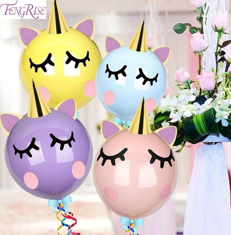 

FENGRISE Unicornio Bobo Balloon Unicorn Balloon Foil Ballon Helium Baloon Unicorn Birthday Party Decor Kid Baby Shower Balloons