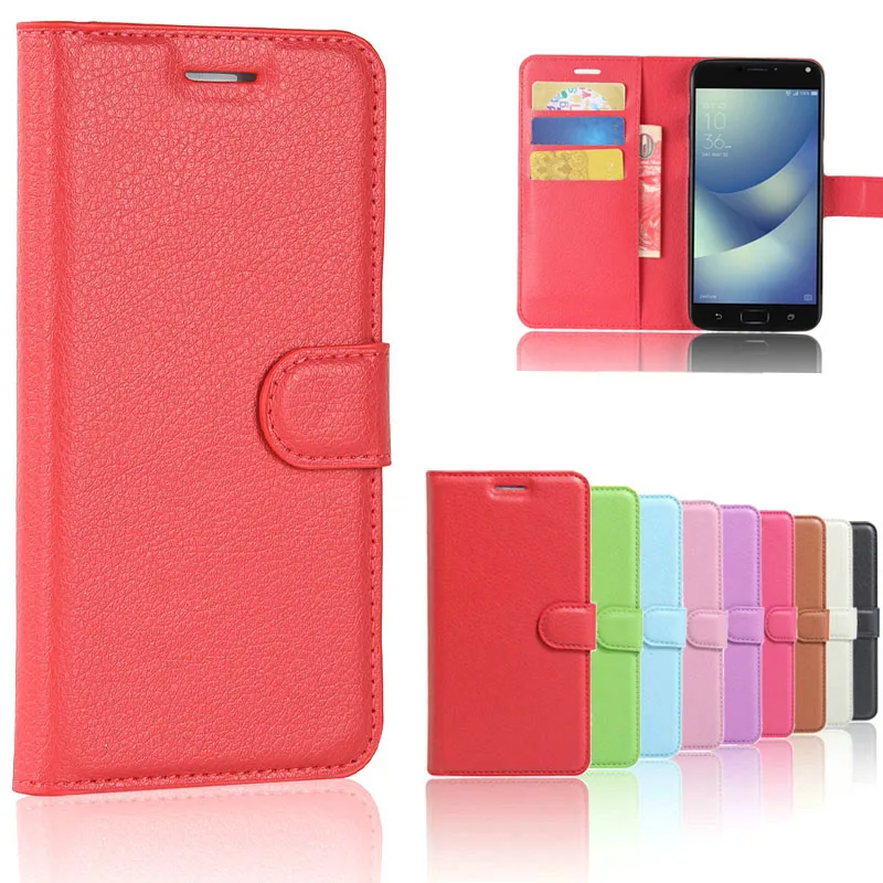 

For Asus Zenfone 4 Max ZC554KL Case Leather Wallet Flip Case For Asus Zenfone 4 Max ZC554KL Cover Coque For Asus ZC554KL