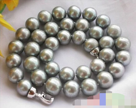 

935 ROUND GRAY FRESHWATER PEARL NECKLACE