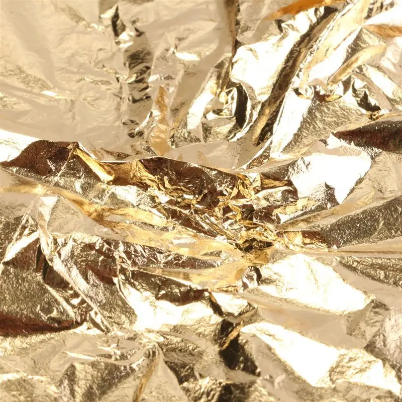 100 листов Золотая Серебряная медная листовая фольга бумага золочение Искусство ремесло декоративный материал золото серебро медь 3 цвета 14x14 см