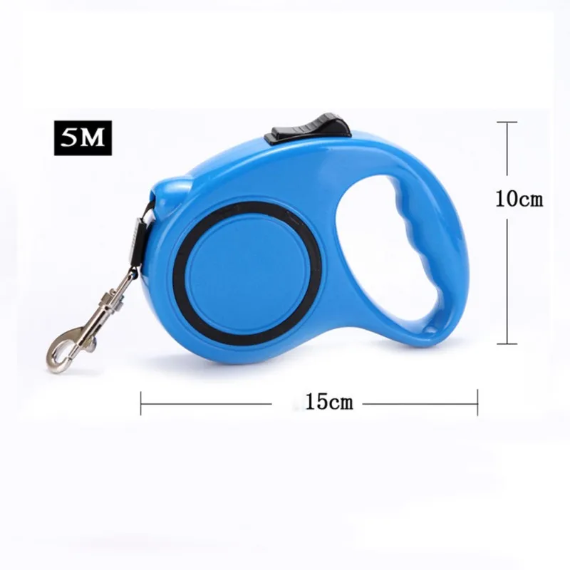 

3M 5M One-hand Locking Automatic Retractable Dog Leash Extend Pets Walking Cables For Small Medium Dogs