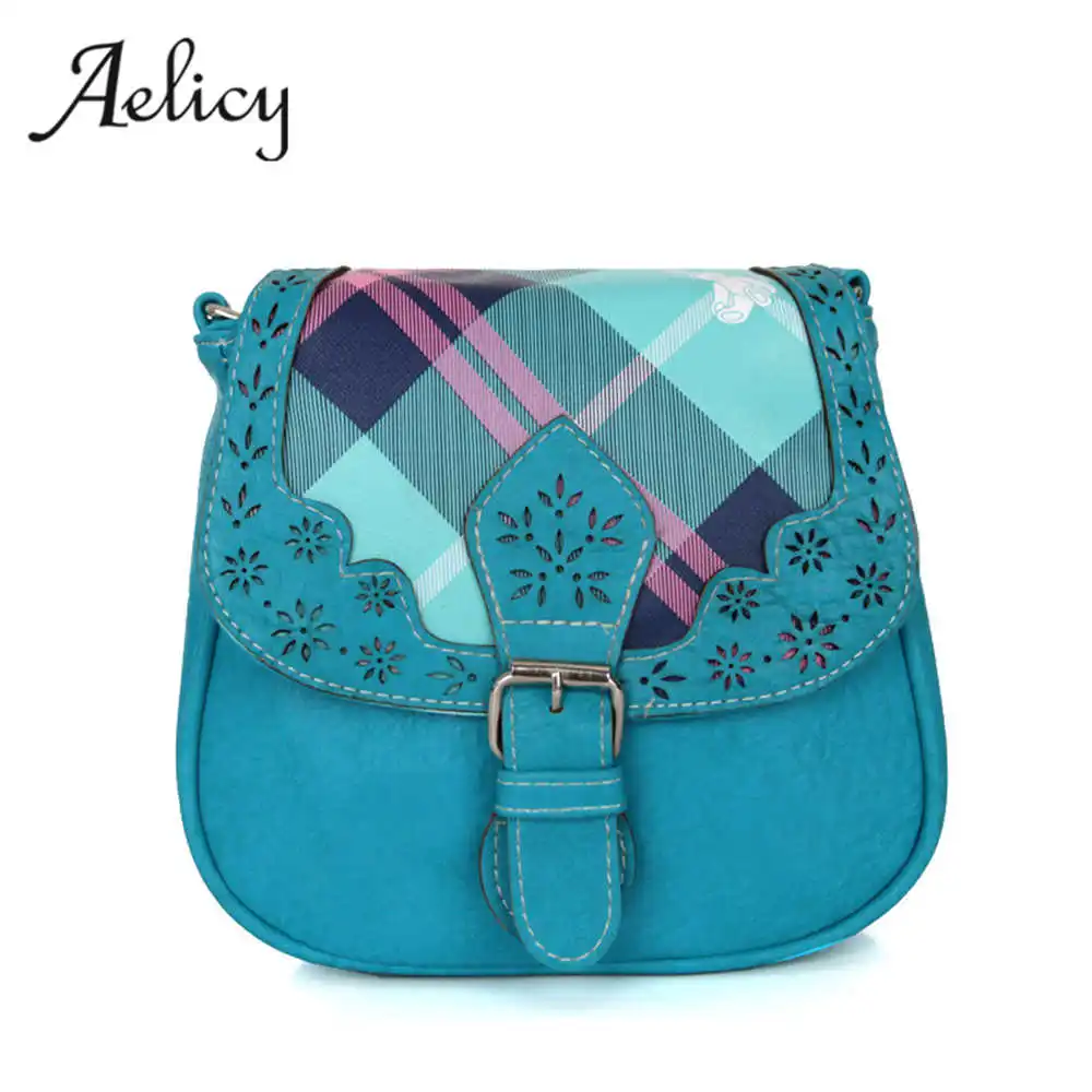 Aelicy, винтажная сумка для женщин, кожаная сумка-мессенджер с принтом, женская сумка через плечо, Маленькая женская дизайнерская сумка