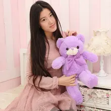 Прекрасный лаванды мишки кукла плюша фиолетовый плюшевый мишка игрушка подарок на день рождения около 60 см
