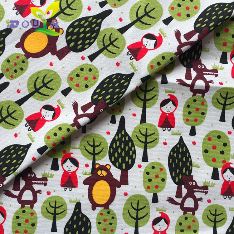 1 yards / cartoon trees lacoste printed canvas DIY handmade fabric canvas bag cloth curtain cloth sofa pillow 1 yards / cartoon trees lacoste printed canvas DIY handmade fabric canvas bag cloth curtain cloth sofa pillow