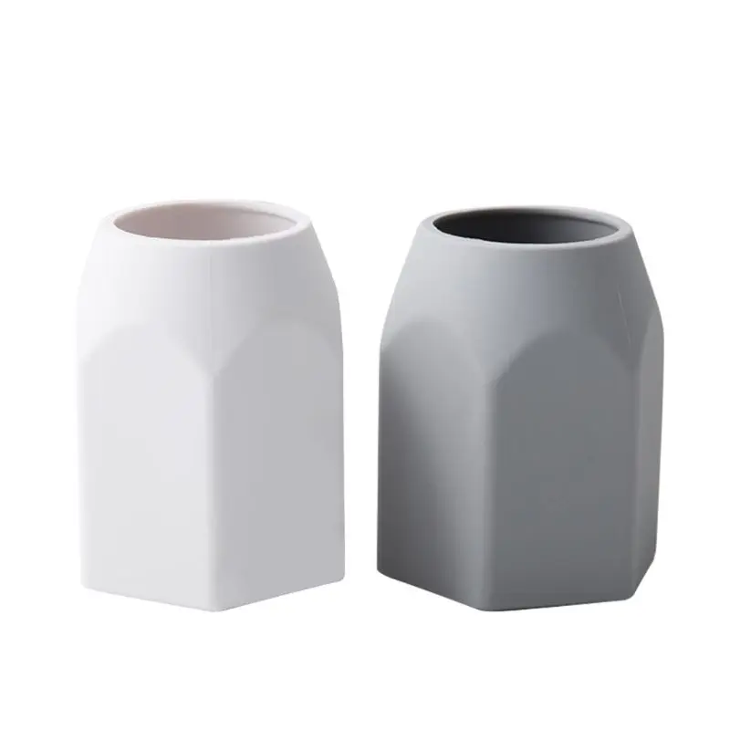 

Modern Desktop Pen Holder Silicone Multi-function Pencil Container Non-slip Makeup Brush Organizer Stationery Storage Ornaments