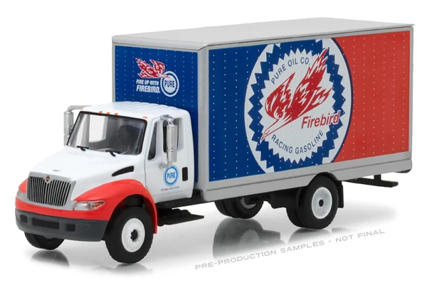 

Green Light 1:64 Pure Oil Co. Firebird 2013 Box Van alloy toy car toys for children diecast model car Birthday gift freeshipping