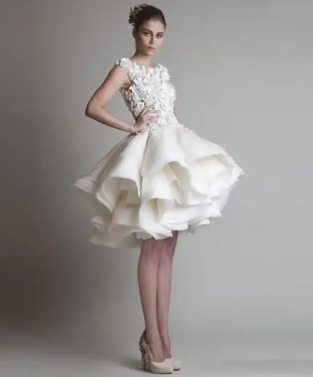 ruffle cocktail dress