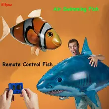 

Hot sale RC Air Swimming fish toys drone RC Shark Clown fish balloons Nemo inflatable with helium fish plane kids toys RC Toys