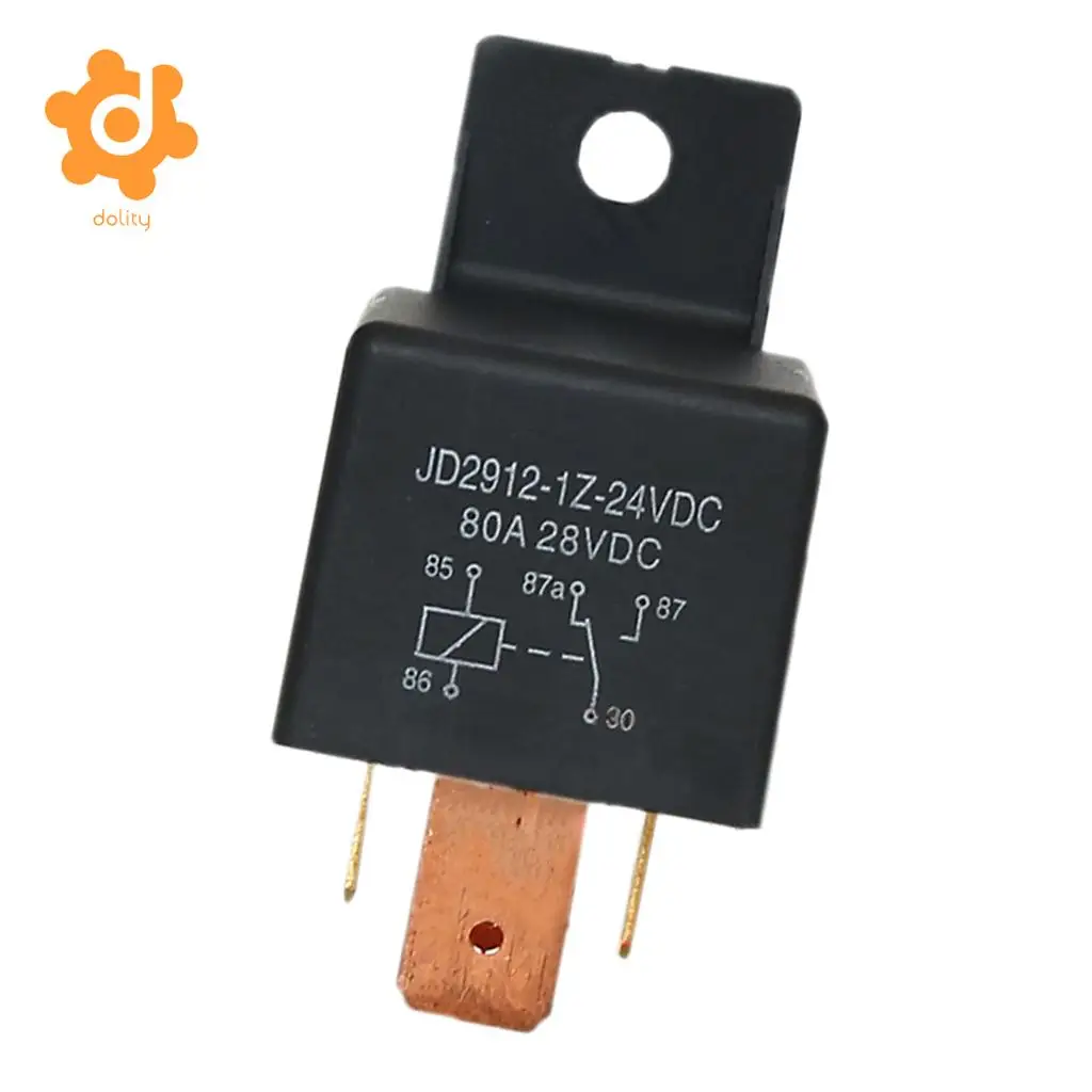 2 шт. JD2912 1Z 24VDC автомобиля DC28V 80A 5Pin переключатель Однополюсное двухпозиционное