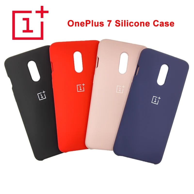 

Original Oneplus 7 1+7 Liquid Silicone Case Silky Soft-Touch Finish Back Protective Cover For OnePlus 7 1+7 phone case with Logo