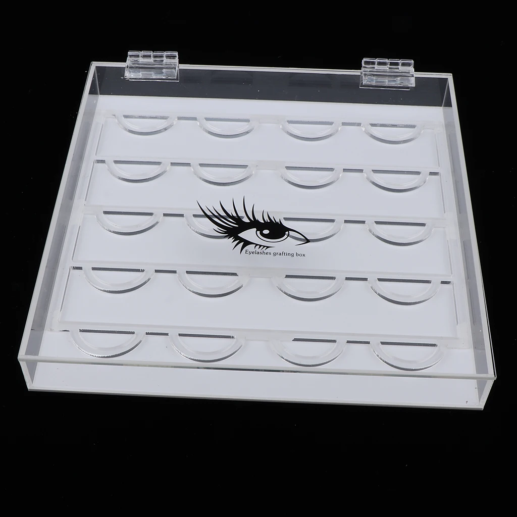Premium Acrylic Empty Storage Case Eyelashes Display Box  False Eyelashes Cosmetics Equipments Container Holder