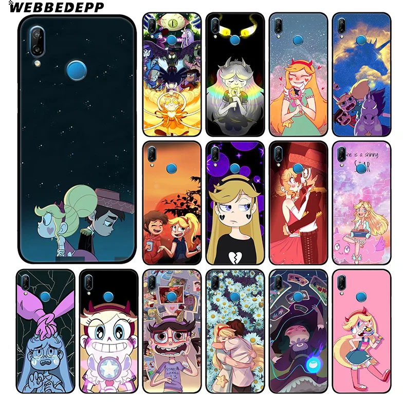 WEBBEDEPP Star vs the Force of Soft Case для Huawei P30 P20 Pro P10 P9 Lite 2017 P Smart 2019 и Nova 3 3i Y9 |