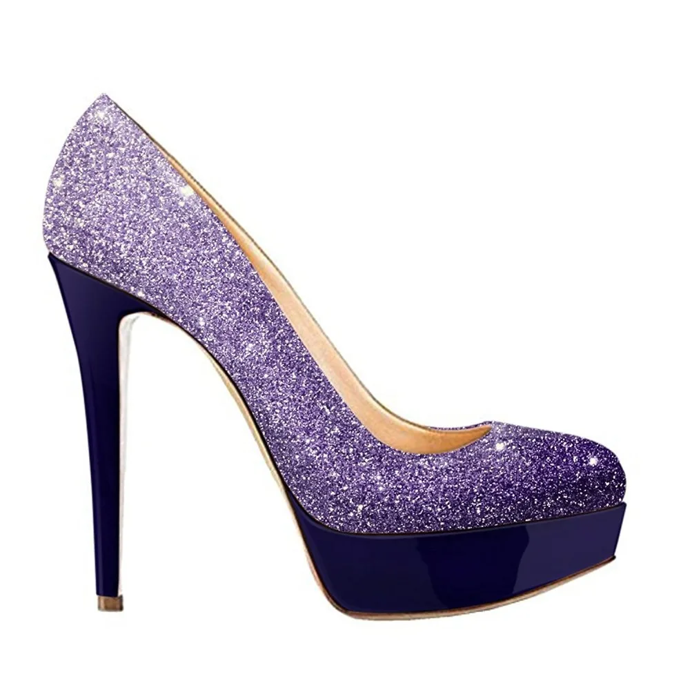 green pink Femme Pompes Platformed Arrivée 2019 Pumps Bling De Pumps Talons Soirée Mariage Haut Glitter Pumps Dames Sexy Pumps Nouvelle Chaussures Stiletto Gold Mode purple 1PqPx05nH