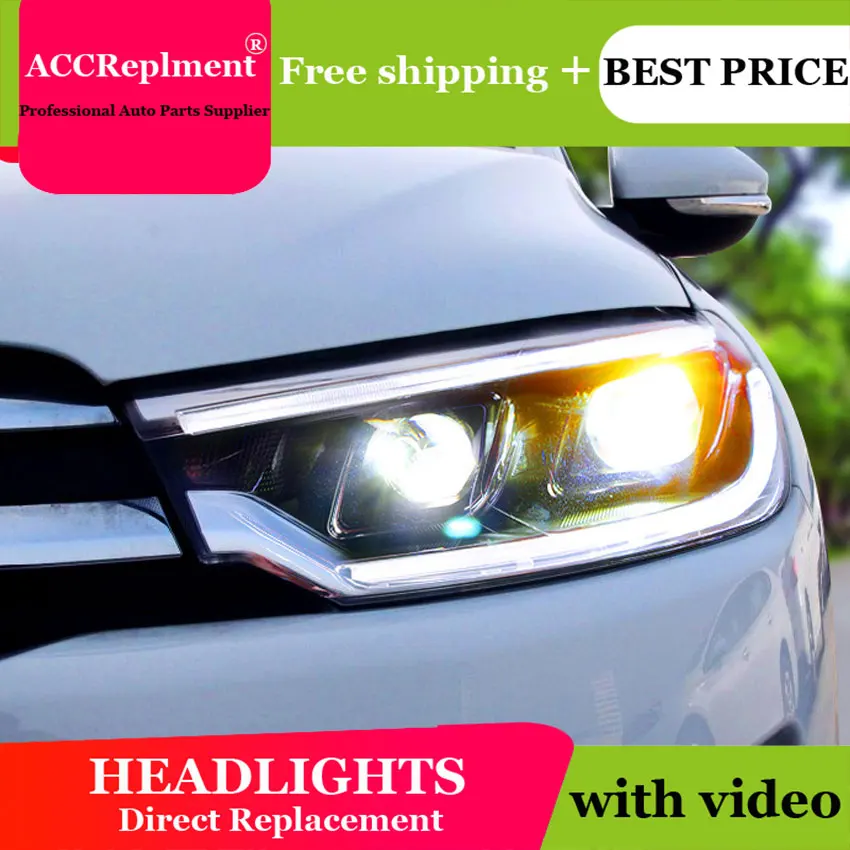 Автомобильный Стайлинг для Citroen C3-XR фары 2015-2017 светодиодные H7 hid Q5 Биксеноновые