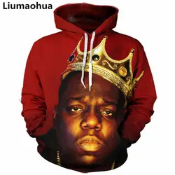 Liumaohua Новый Для мужчин/Для женщин 3D Толстовки, Biggie smalls толстовка печати пролит b. я. G Толстовка в стиле хип-хоп Пуловеры для женщин