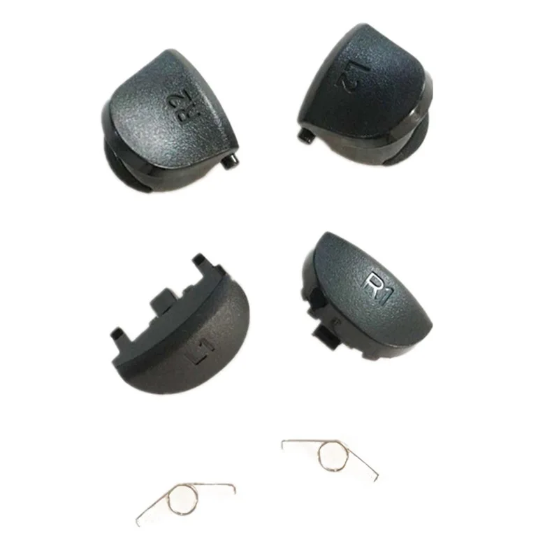 

10Set L1 R1 L2 R2 Trigger Replacement Parts Button with Spring For Dualshock4 Playstation 4 Slim Pro/PS4 1200/JDM-030 Controller