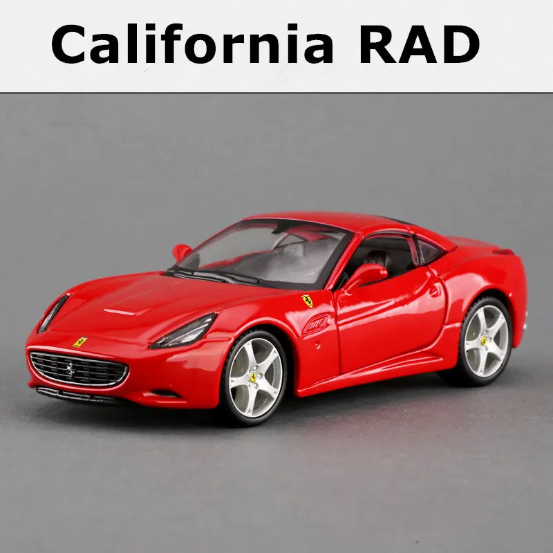 Bburago 1:32 Ferrari California RAD модельная форма с высокой имитацией автомобиля-легкоплавкий Металл Модель игрушки подарок имитация сплава автомобиля коллекция - Цвет: Ferrari California