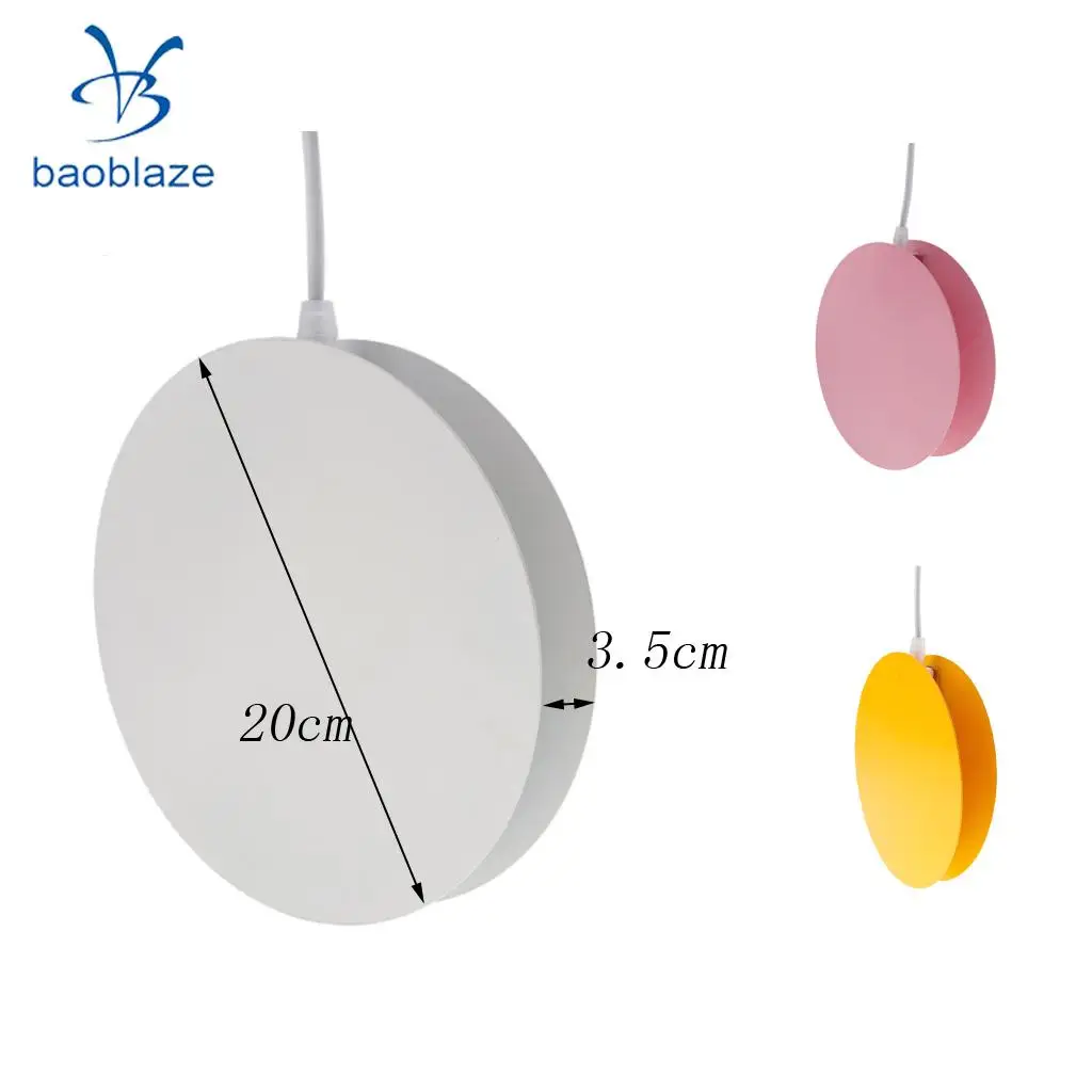Iron Round Modern Shade Chandelier Ceiling Hanging Lamp LivingRoom E14