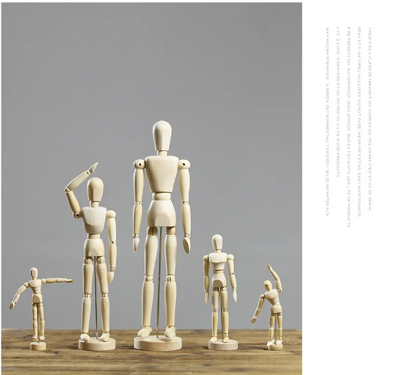 Деревянный шарнир модель игрушки Творческий Европейский стиль подвижный Лотос дерево человек развития интеллекта домашнего офиса украшения ремесла