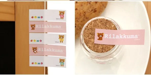 Корейские канцелярские принадлежности Rilakkuma 4 складные бумажные Kawaii наклейки мини-блокнот Стикеры для школы стационарные/Офисные принадлежности