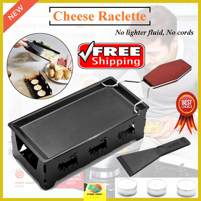 Антипригарная металлическая сковорода для сыра Raclette противень духовки гриль