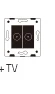 Производство Livolo, база Socket/Outlet/Plug для DIY продукта, 2 банды компьютерная розетка VL-C7-2C-11