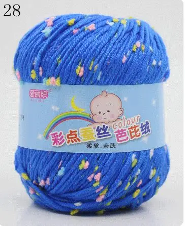 High Quality Baby Cotton Cashmere Yarn For Hand Knitting Crochet Worsted Wool Thread Colorful Eco-dyed Needlework 35