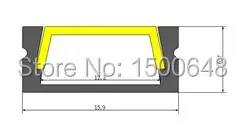 60 шт./лот светодиодные алюминиевые профили для Светодиодный полоски