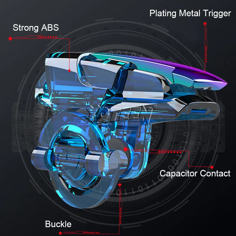 Yoteen металлическая кнопка пуска для PUBG съемки игры L1 R1 Aim Fire Button мобильный телефон джойстик контроллер