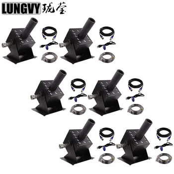 

Free Shipping 6pcs/lot 12X3W RGB Co2 Jet Stage Lighting DJ Stage Equipment Led CO2 Jet Machine Cannon DMX Cryo Co2 Jets Shoot