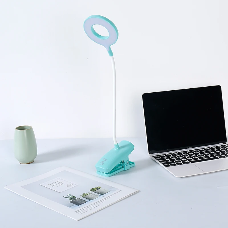 

Digad 28LED lamp beads Touch On/off Switch 3 Modes Clip Desk Lamp Eye Protection Reading Dimmer Rechargeable USB Led Table Lamps