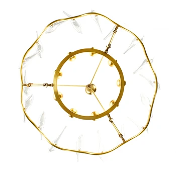 

Nordic Minimalism glass Bird LED luminaria Chandelier Lustre Painted 8 head E14 lamp Hang Lighting Suspend Lamp free shippping