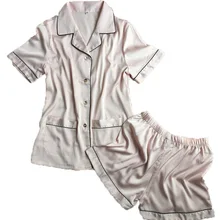 Японский летний пижамный комплект с короткими рукавами; ; коллекция года; короткие штаны+ топы; комплект из двух предметов; одежда для сна; домашняя одежда; свободная Пижама